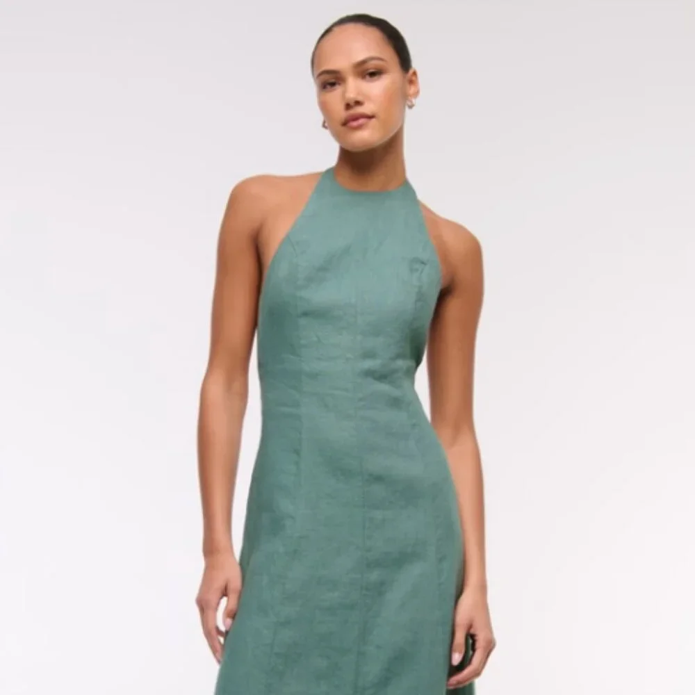 Abercrombie & Fitch | Dresses | Abercrombie And Fitch Linen Sundress High Neck Maxi In Sage Large | Poshmark Abercrombie & Fitch | Dresses | Abercrombie And Fitch Linen Sundress High Neck Maxi In Sage Large | Poshmark